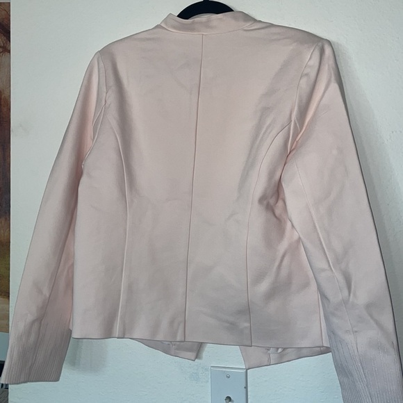 Elizabeth & Clarke Blush Pink Knit Military Jacket - Picture 4 of 8